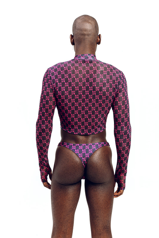 BOI LONGSLEEVE MESH CROP TOP