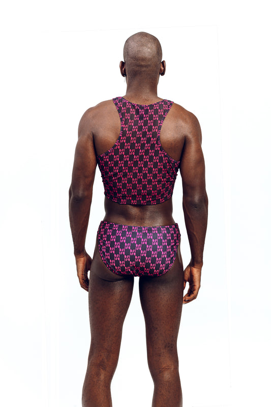 BOI CROP MESH SINGLET
