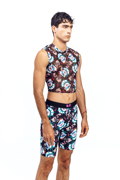 NYC CROP MESH TANK